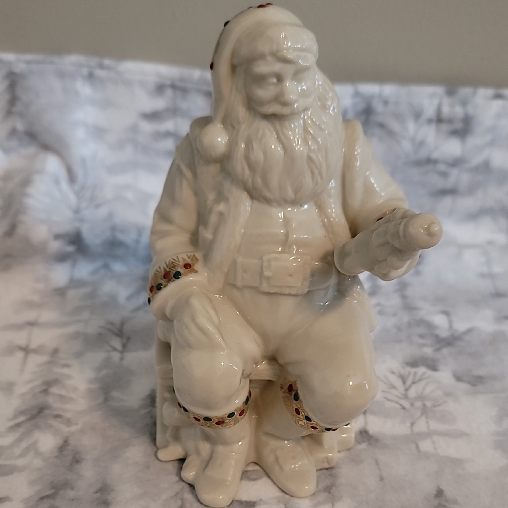 LENOX Santa Claus Figurine China Jewels Collection 5th in Series Nutcrac…